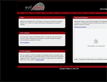 Tablet Screenshot of evilfingers.net